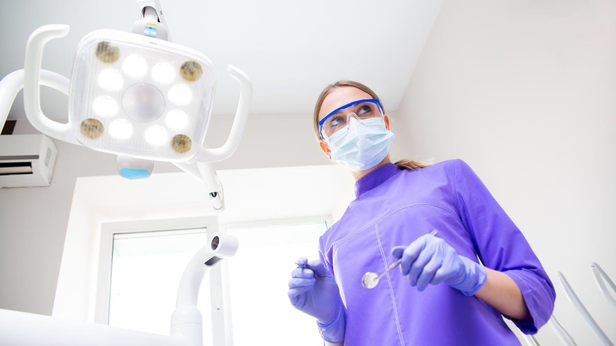 A dentist in the clinic