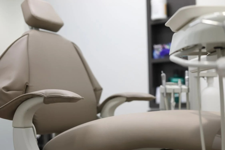 An image of a dental chair